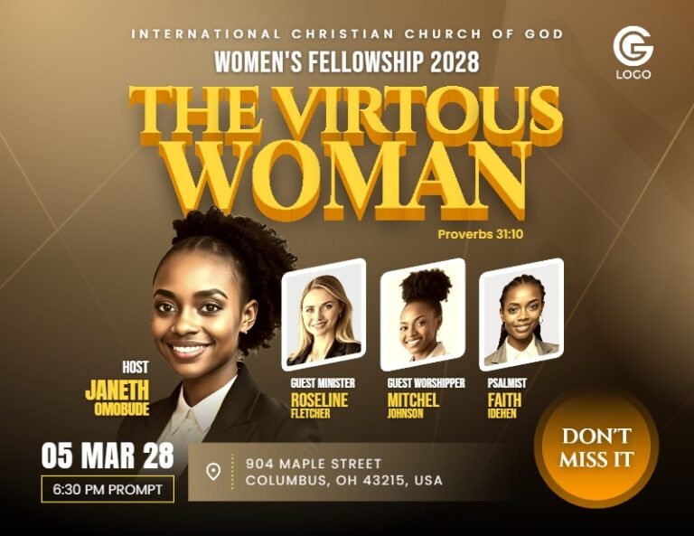 Women’s Fellowship Church Flyer2 Template